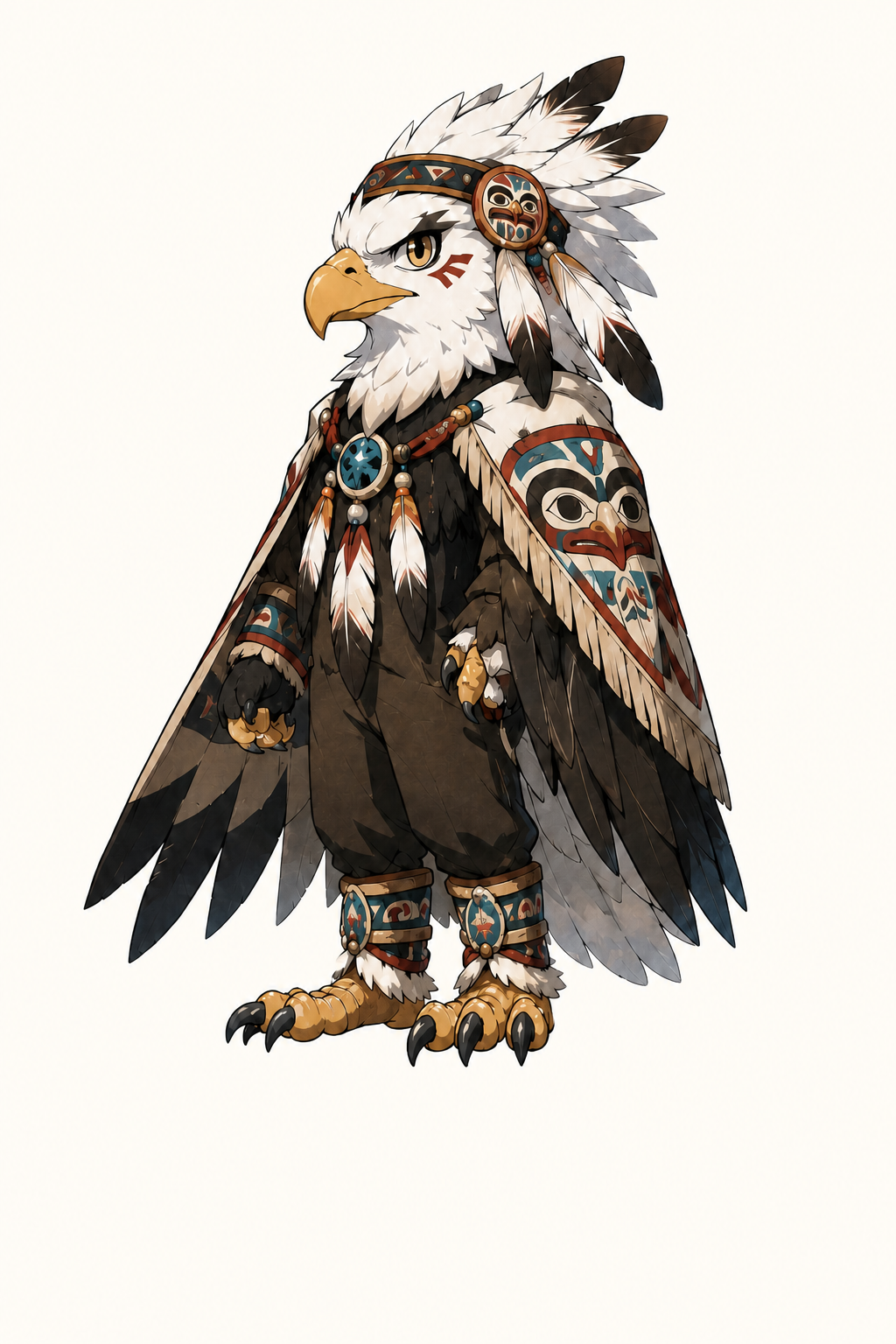 Bald eagle safety mascot.
